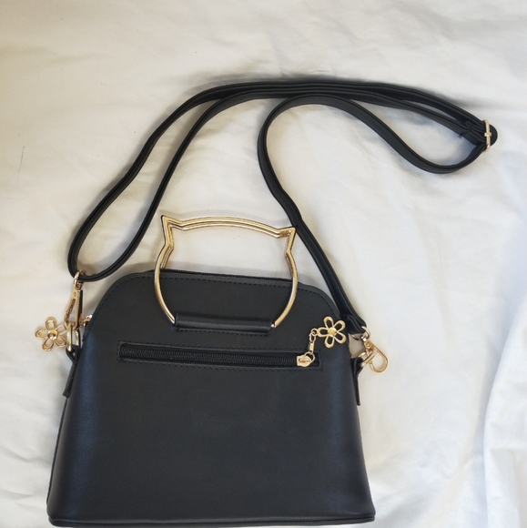 Black cat handle bag - Picture 3 of 5
